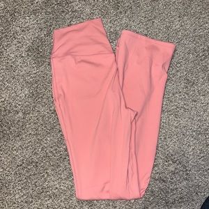 Light pink flare leggings